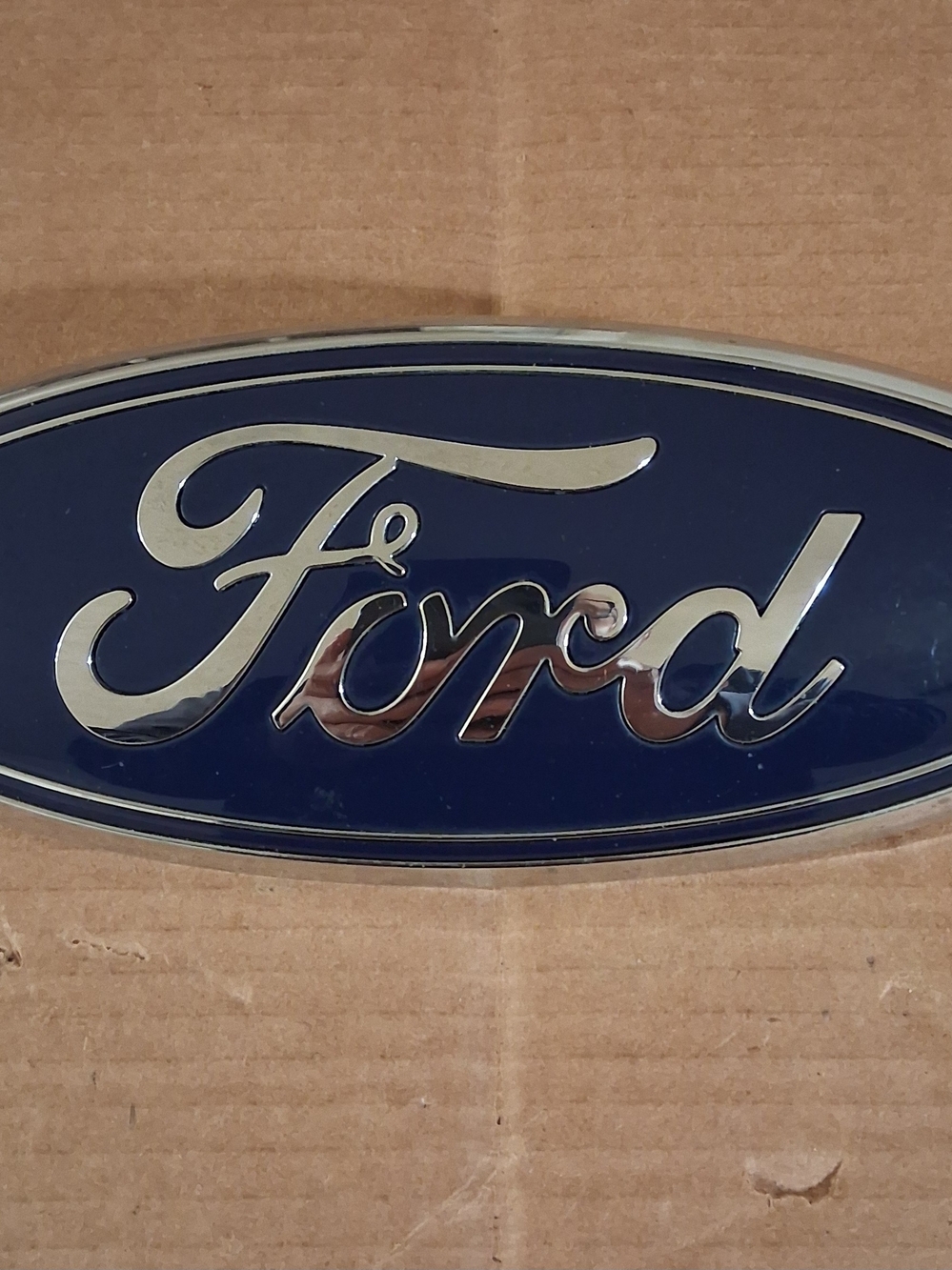 Ford Blue Oval Wall Decor Sign - Chrome Script Logo 2011-2023 Ford Ranger Emblem